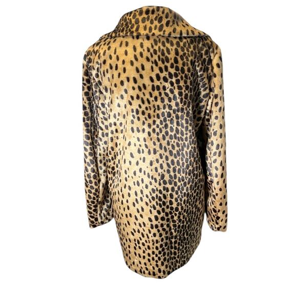 MNG Suit by Mango Leopard Faux Fur Coat – Size Small (New Without Tag) So Soft - Picture 2 of 15